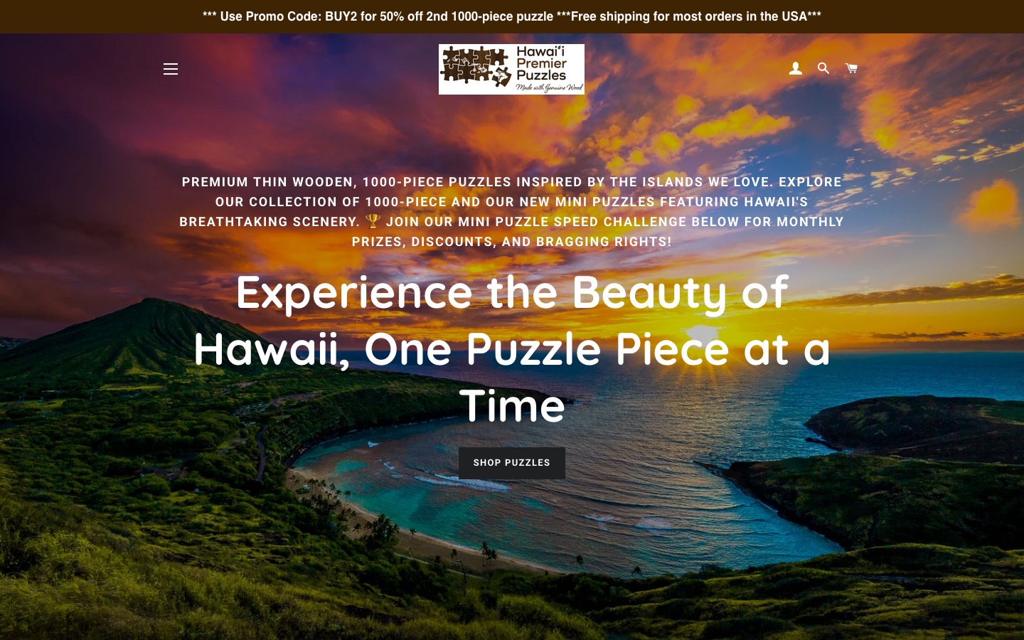 The current homepage